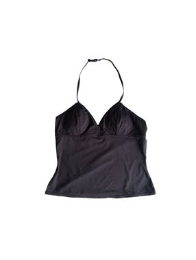 Oakley Tankini Top Swimsuit  Black Halter  Size Large